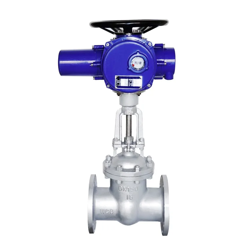 Flange Electric Gate Valve Stainless Steel WCB DN150 Flange On Off Type Multi Turn Motorized Actuator Gate Valve