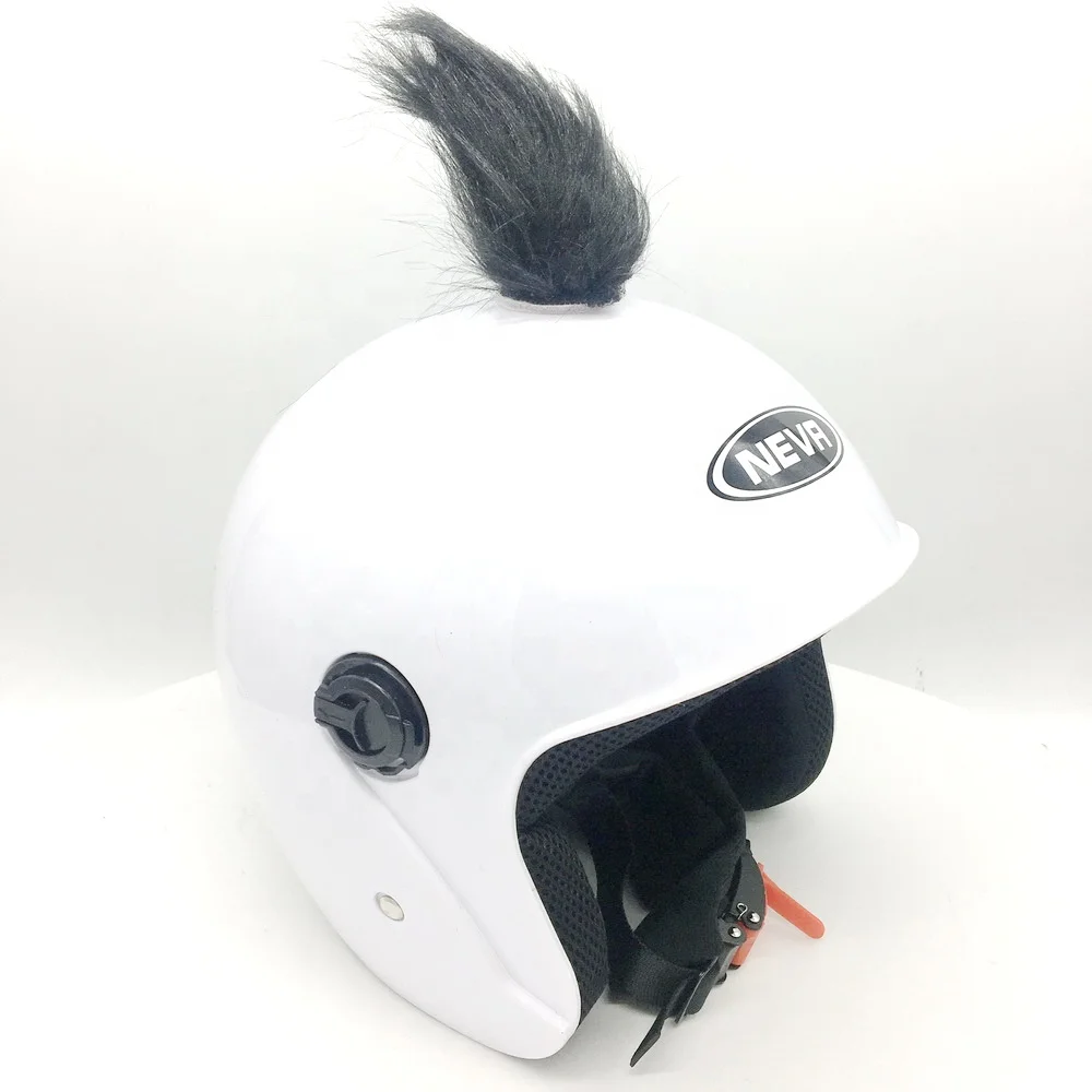 New Motorcycle Bicycle Sport Leopard Helmet horns cover with Sticky Hook & Loop Fastener Adhesive