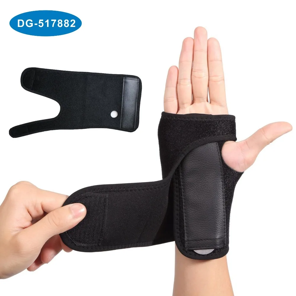 Copper Brace Sport Adjustable Breathable Wrist Splint Fitted Wrist Support brace with Steel Plate for carpal tunnel
