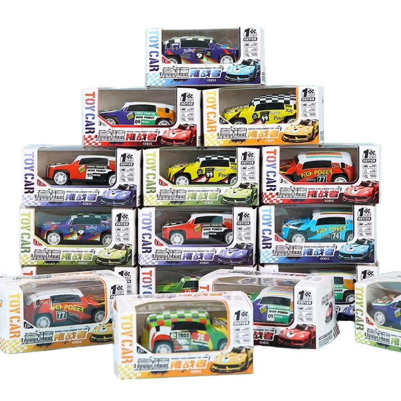 Unisex Mini Alloy Pull-Back Racing Car Metal Truck Wheels Diecast Toys Wholesale Kids Toys Kindergarten Prizes Street Stall Iron