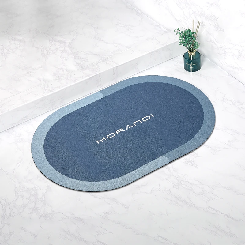 Custom Bathroom Nonslip Mat With Bath Shower Door Foot Mat Rug Quick Drying Bath Kitchen Entrance Door Mats