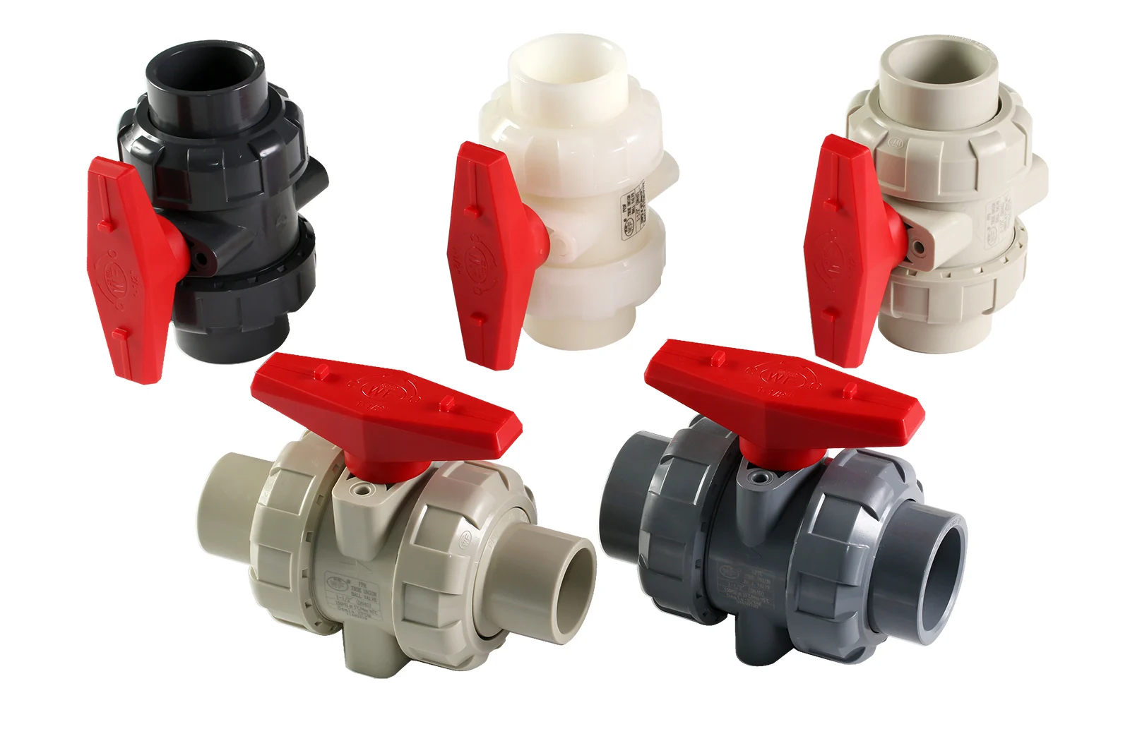 Industry using DIN/JIS/ANSI UPVC/CPVC SCH80 electric actuator PPH true union ball valve with bracket EPDM/VITON