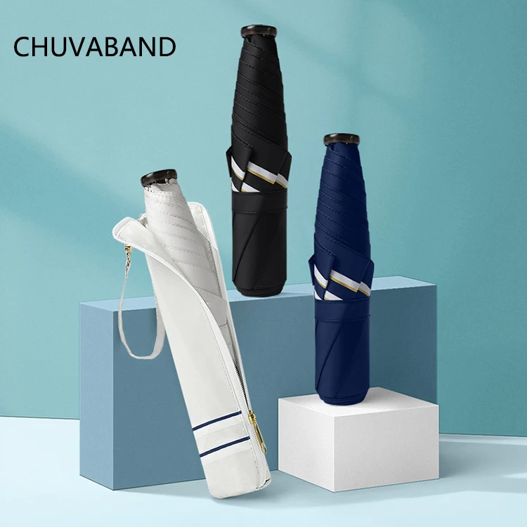 Ультралегкий Зонт CHUVABAND из углеродного волокна, 19 дюймов, 6 к, мини-карандаш, перо, черный клей, купить оптом