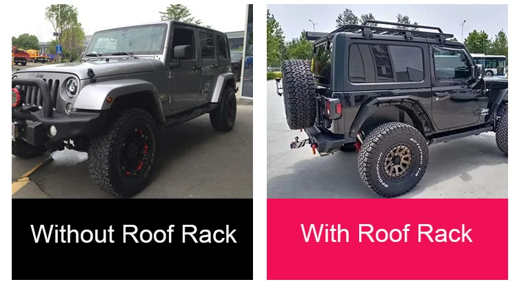 4X4 Car Luggage Rack Mount with Ladder Roof Cargo Basket for Beijing BAIC BJ40 Wrangler JL JK