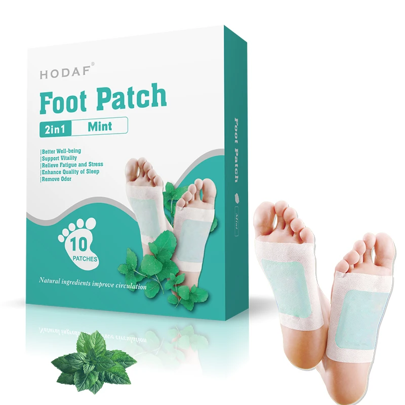 Wholesale Parche desintoxicante para pies con vinagre y madera de bambu 2 in 1 Moisture Removal Foot Patch Foot PadJapanese
