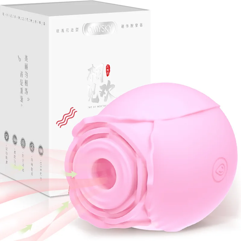 New Hot Sale Waterproof Silicone Clit Sucking Licking Tongue Sex Toy Women Nipple Stimulator Sucker Rose Red Vibrator