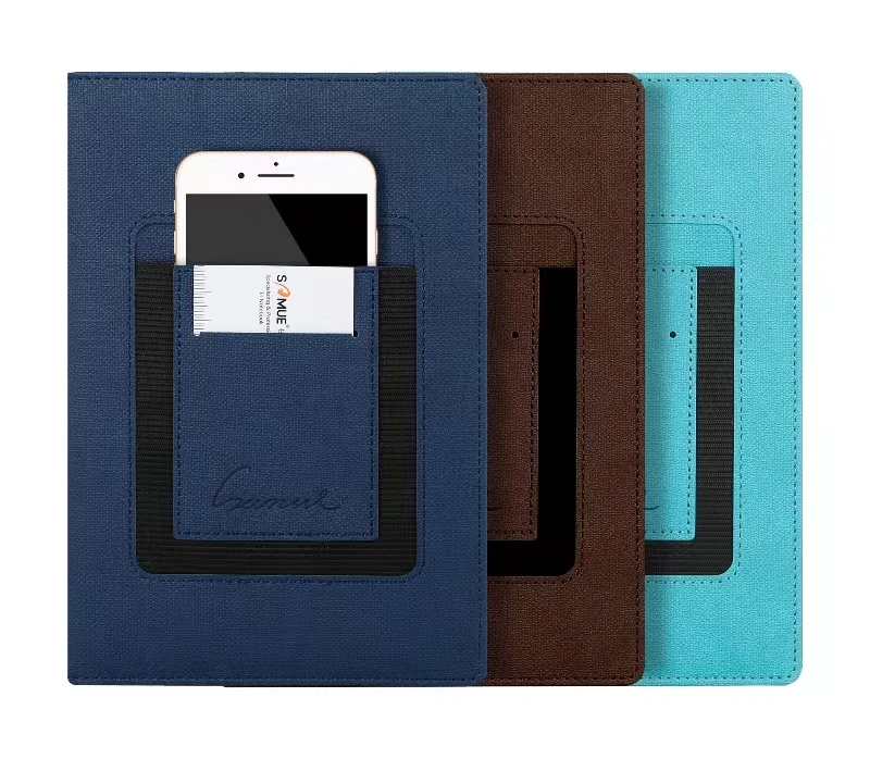 A5 teal color hotsale factory price design notebook and pen pu leather cover for office school use
