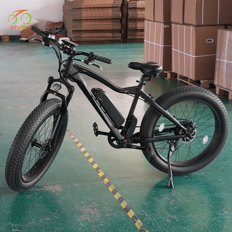 Steed mountain e-bike with dual battery electric foldable bicycle