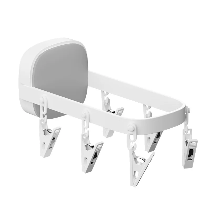 Household windproof hook multifunctional wall-mounted clothing sock rack
