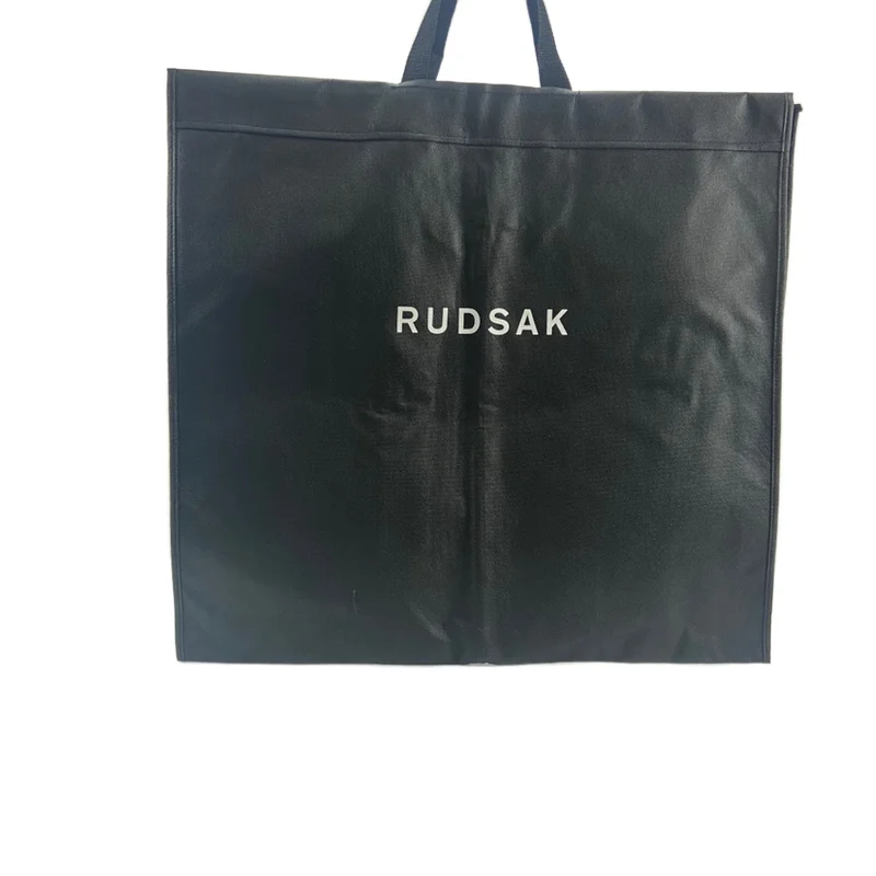 
Wholesale black dustproof hanger coat foldable suit cover storage garment bag 