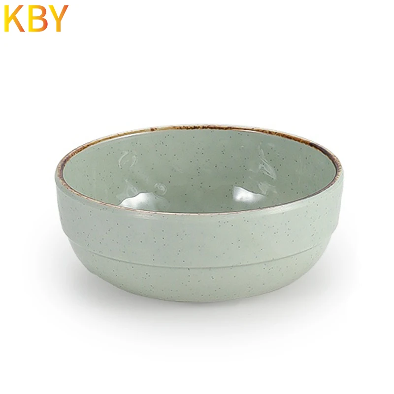 Noodle Bowl Melamine Reusable Plastic Tableware Full Dinnerware Set Manufacturer Plato Melamina Rice Bowl