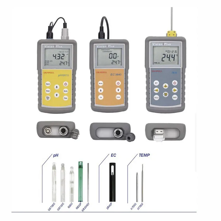 PH6810 pH Meter ORP Analyzer With Temperature Detector Portable Multiparameter Tester