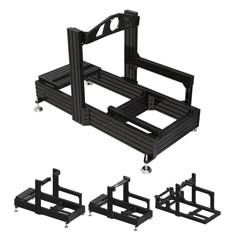 OEM Direct Drive Steering Wheel Seat Adjustable Double Sitting Position DIY Driving Simulator Game Stand Sim Rig Racing Cockpit