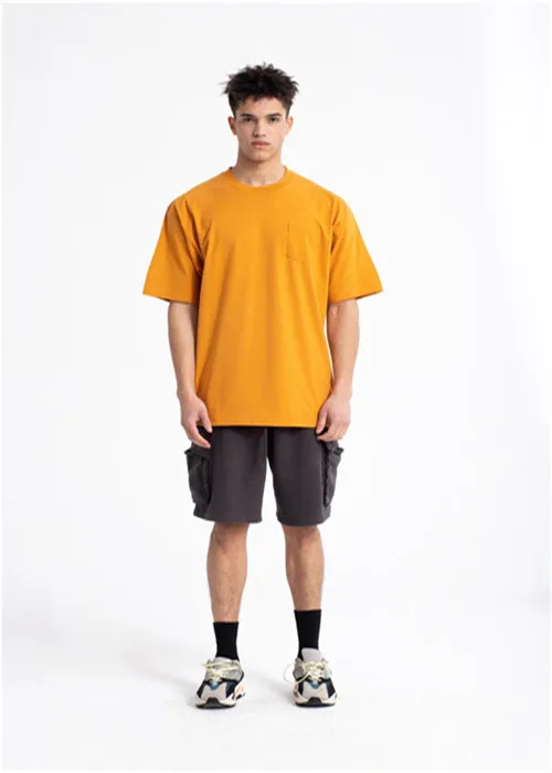 Short sleeve Japanese solid color T-shirt for men