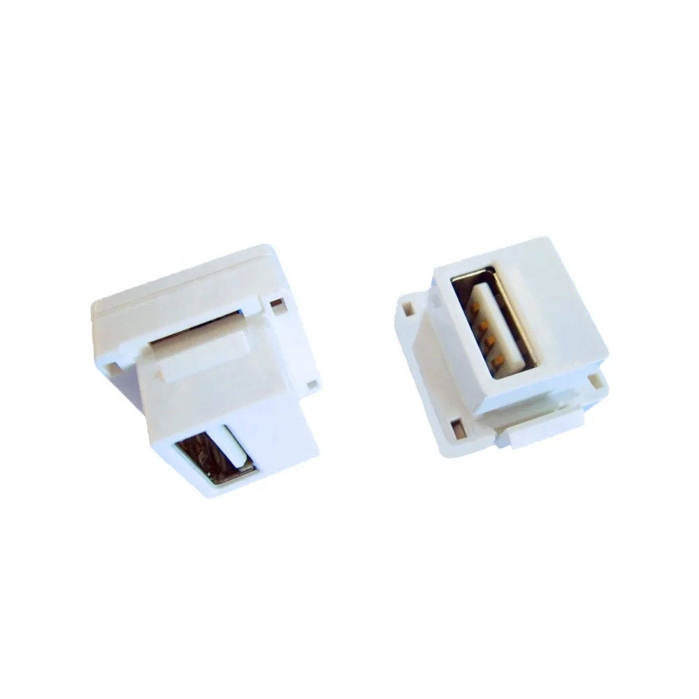  Special Design USB Keystone Jack Short Length Female Usb Connector Power Original Manufacturer