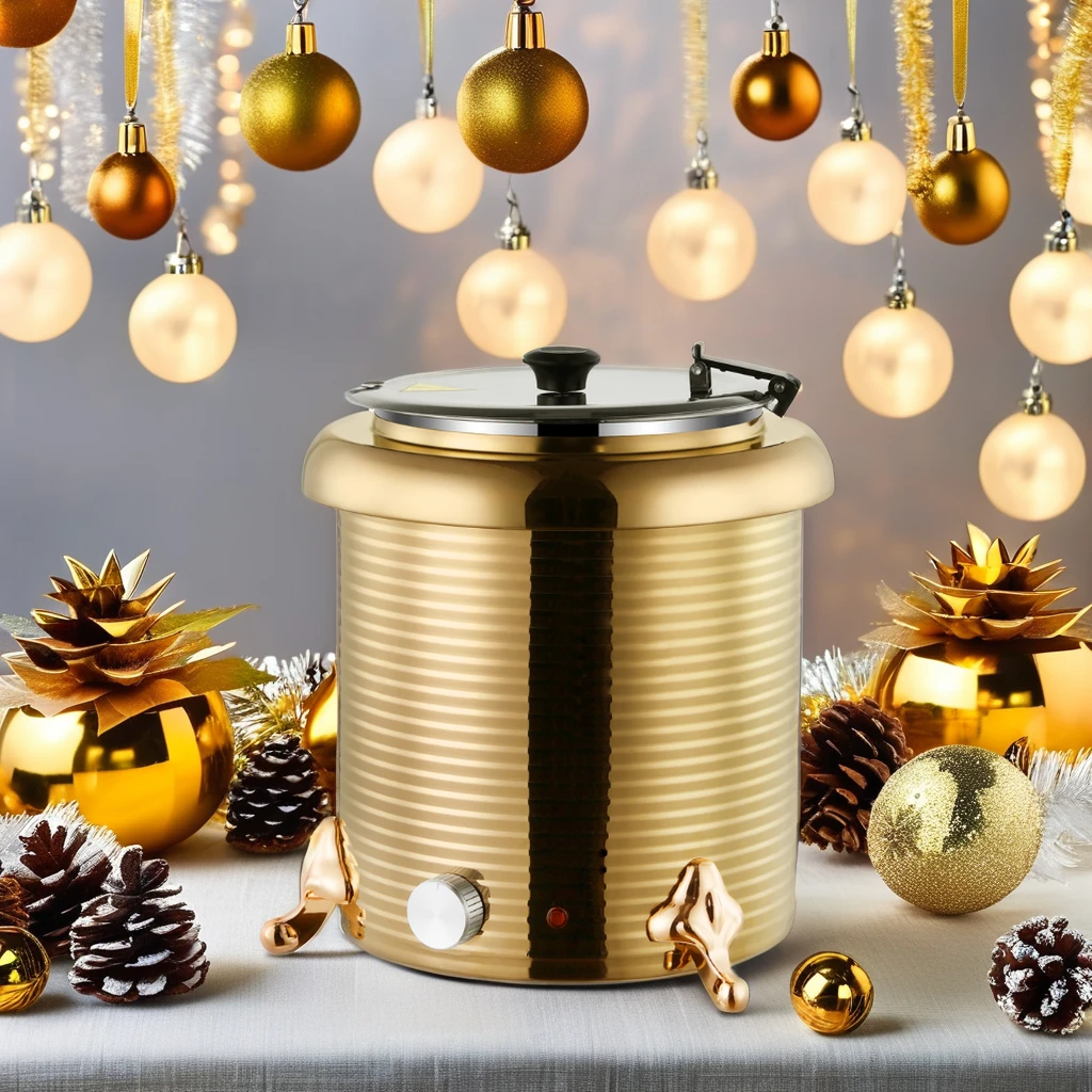 Stainless Steel Electric Soup Warmer Kettle for Hotel & Restaurant Buffet Soup Warmers