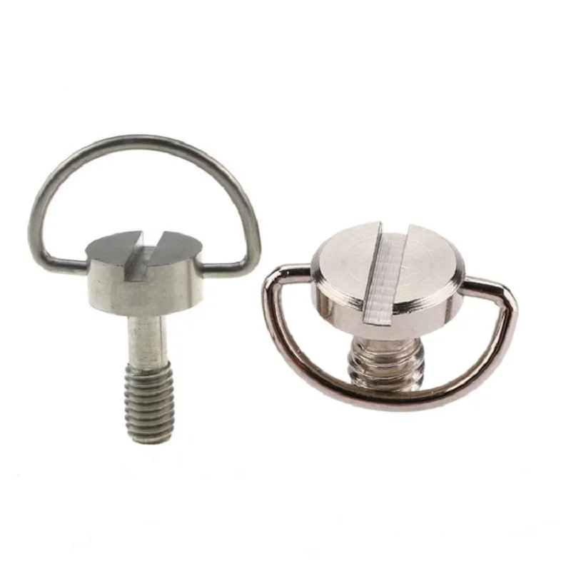 high quality 1/4 Inch,  and 3/8 Inch Threaded D-Ring Adapter Mount Camera Screws C ring mini camera mounting screws/
