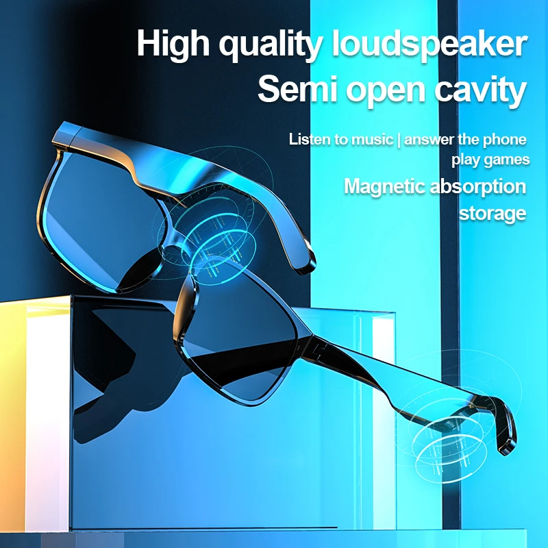 2023 New Style Wireless High Quality Loudspeaker Eye Bluetooth Sun Glasses Outdoor Sunglasses Audio Music Smart Sunglasses