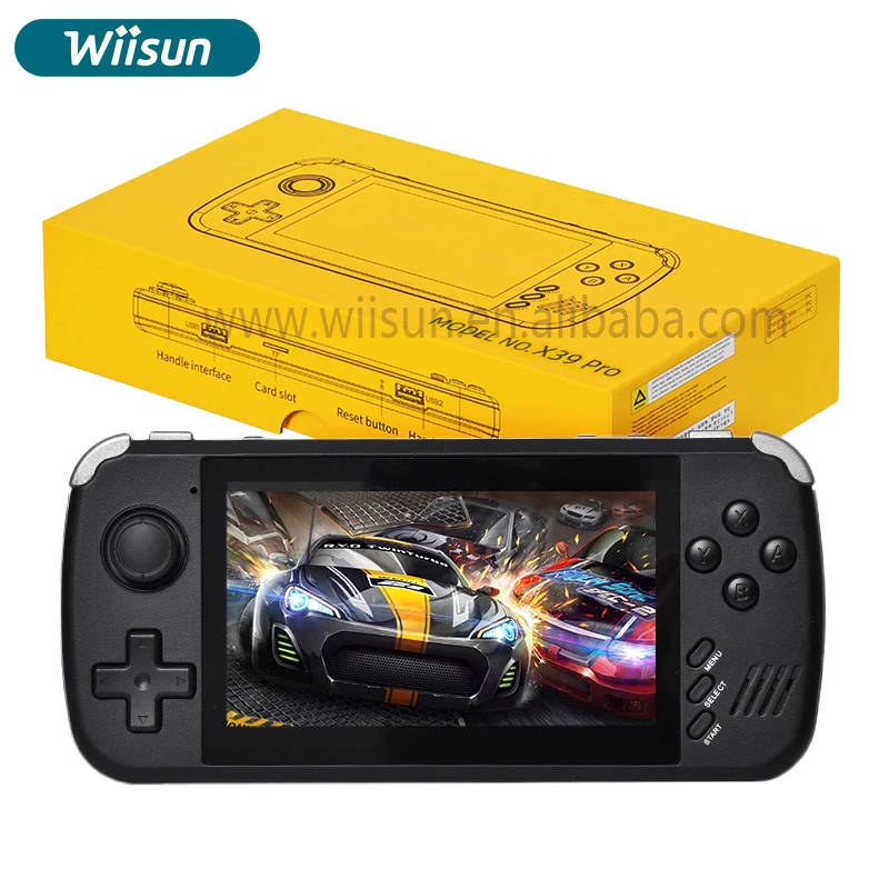 X39 Pro 4.3 inch Handheld Game Player X45 Open Source 5000+ Game Console IPS Display Screen Retro Classic Game Console