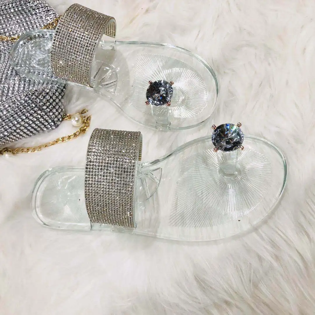 
LFQ-461 Slipers Womens Lady Slipper 2021 New Ladies Flat Shoes Beautiful And Cheap Luxury Rhinestones Women Slippers Wholesale 