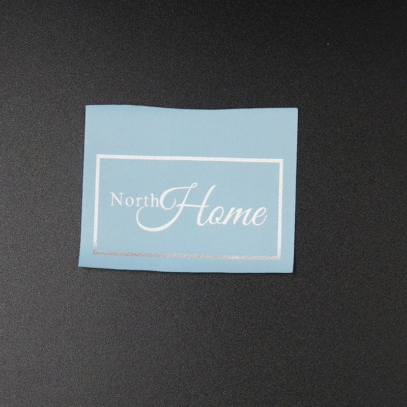 High Quality End Fold Cotton Tag Private Name Logo custom fabric woven labels for clothing oem