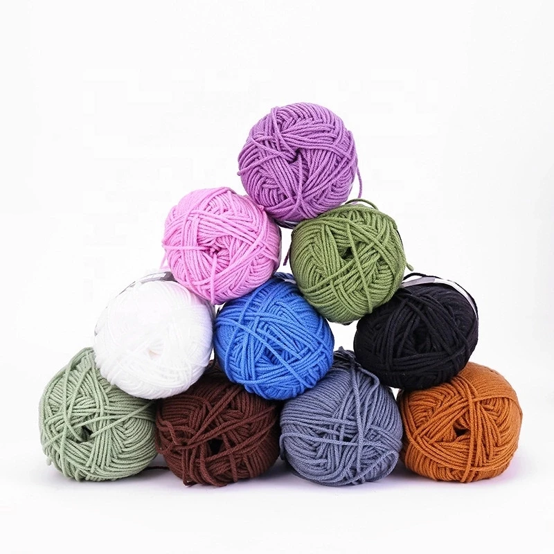 Горячая Распродажа, мягкая вязаная крючком ручная вязка, окрашенная молочная пряжа из 100% хлопка