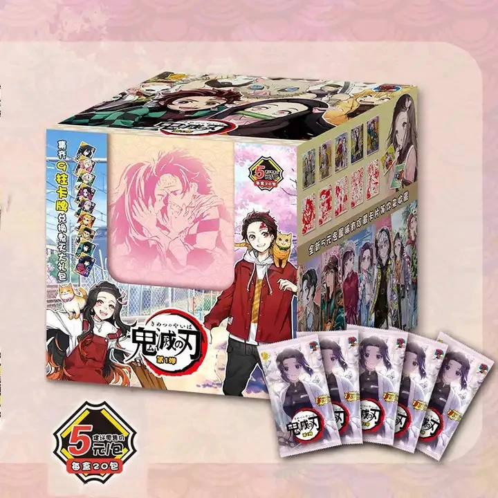 whole box Anime Wholesale Box TCG Game Cards Collection Cards Demon Slayer Anime Playing Card For Gift