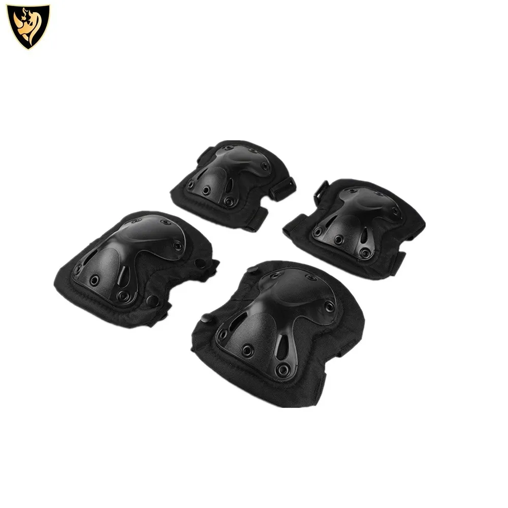 4 in 1 Military Police Army Knee Elbow Pad Set ,Protective Knee Pads, Cycling Safety Gear Sports Tactical knee and elbow pads