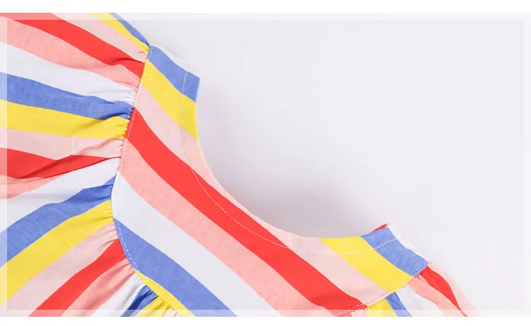 
Newest Children Plaid Striped Dress Cotton Cute Frilly Dress for Baby Girl Summer Clothes 