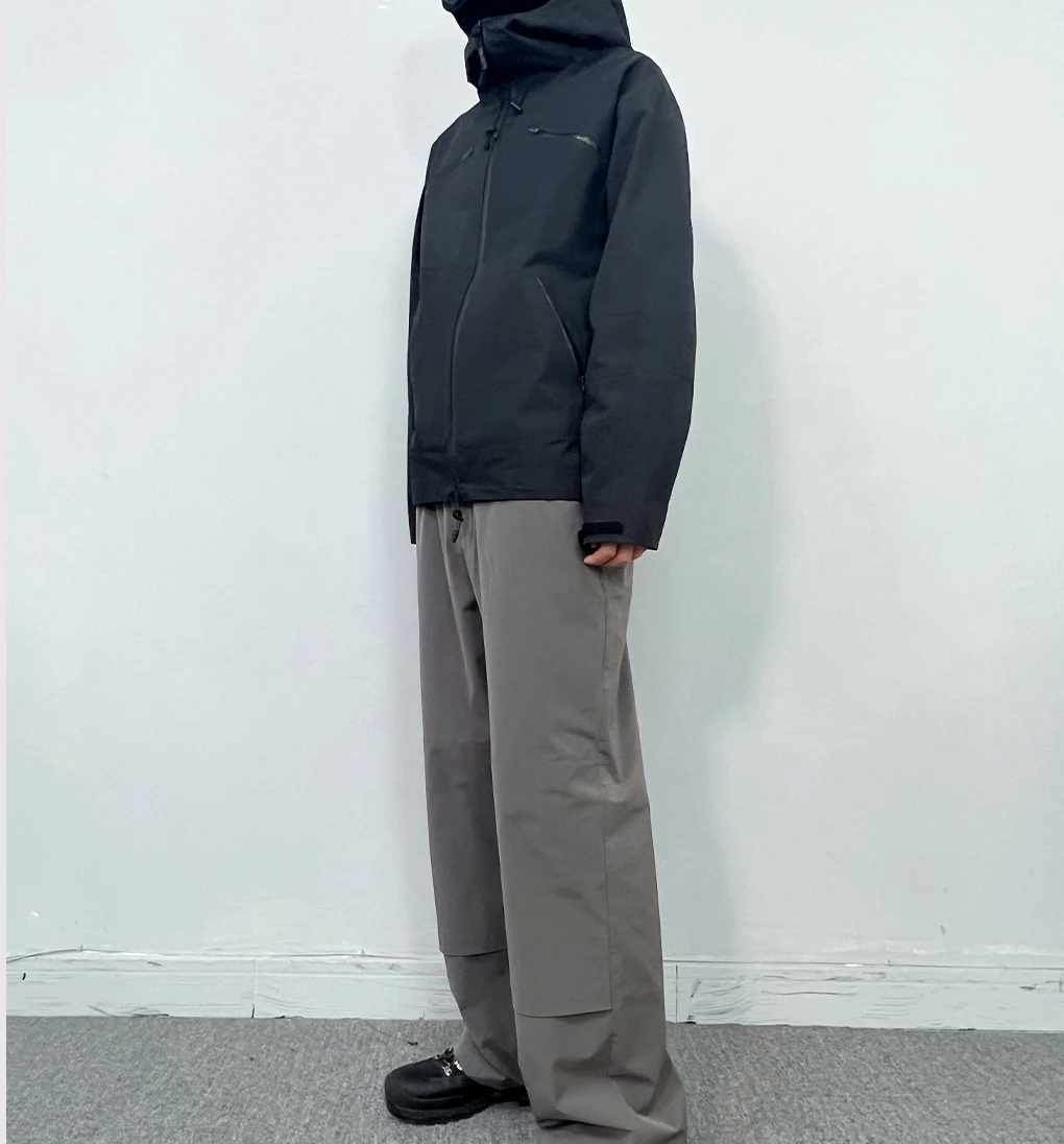 Men Custom Jackets Coats Clothing Manufacturer Outdoor Waterproof Anorak Zip Up Safari Windbreaker Reversible Reflective Jacket