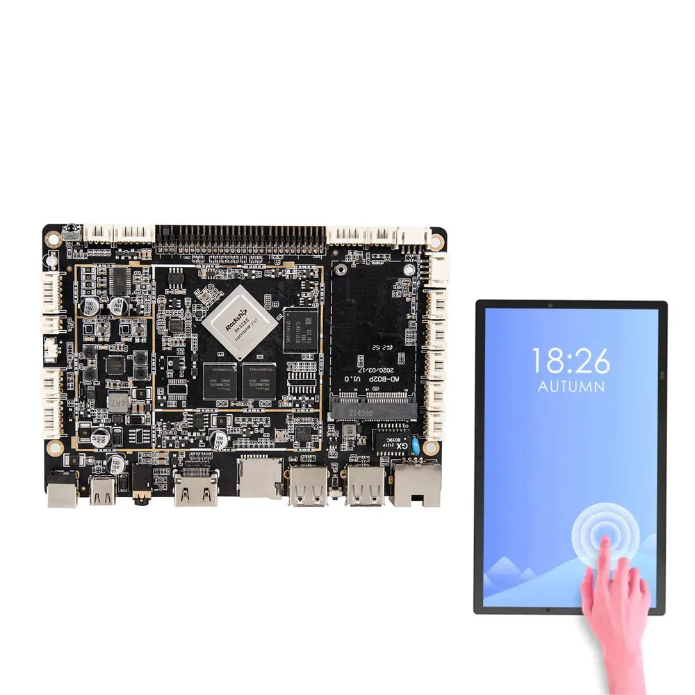 Android rugged tablet embedded industrial motherboard lvds edp HD 4K RK3288 quad core mainboard for kiosk vending machine
