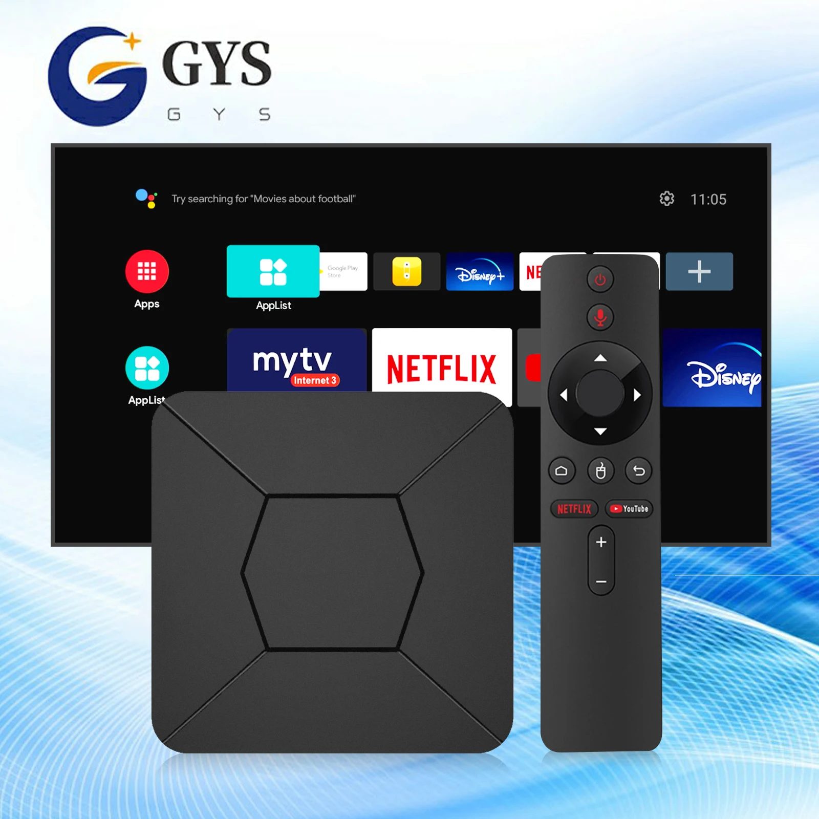 Q5 Allwinner H313 Custom OEM High Quality  2GB 8GB  WIFI Set Top TV Box Android 4K Smart