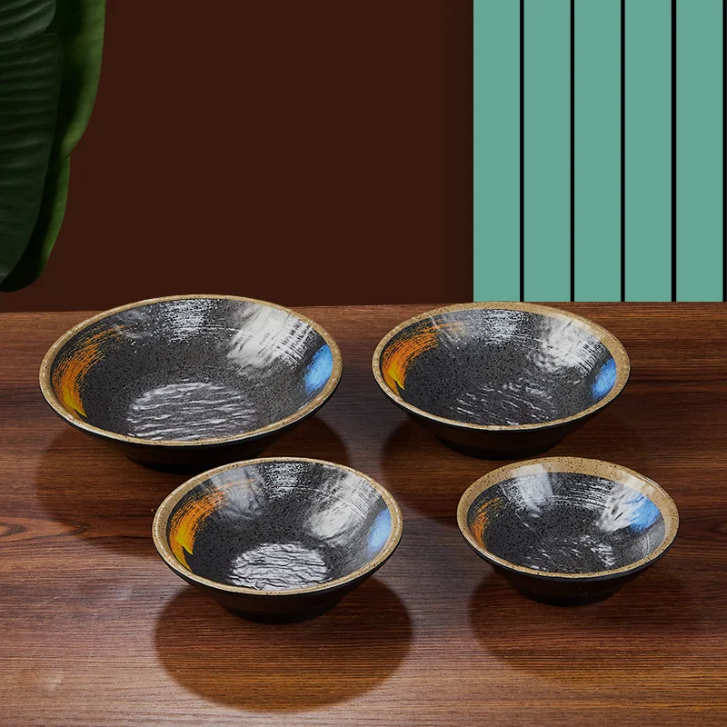 2024 Hot Selling Plastic Dip Bowl 100% Melamine black matte Sauce Dish for sale for restaurant durable
