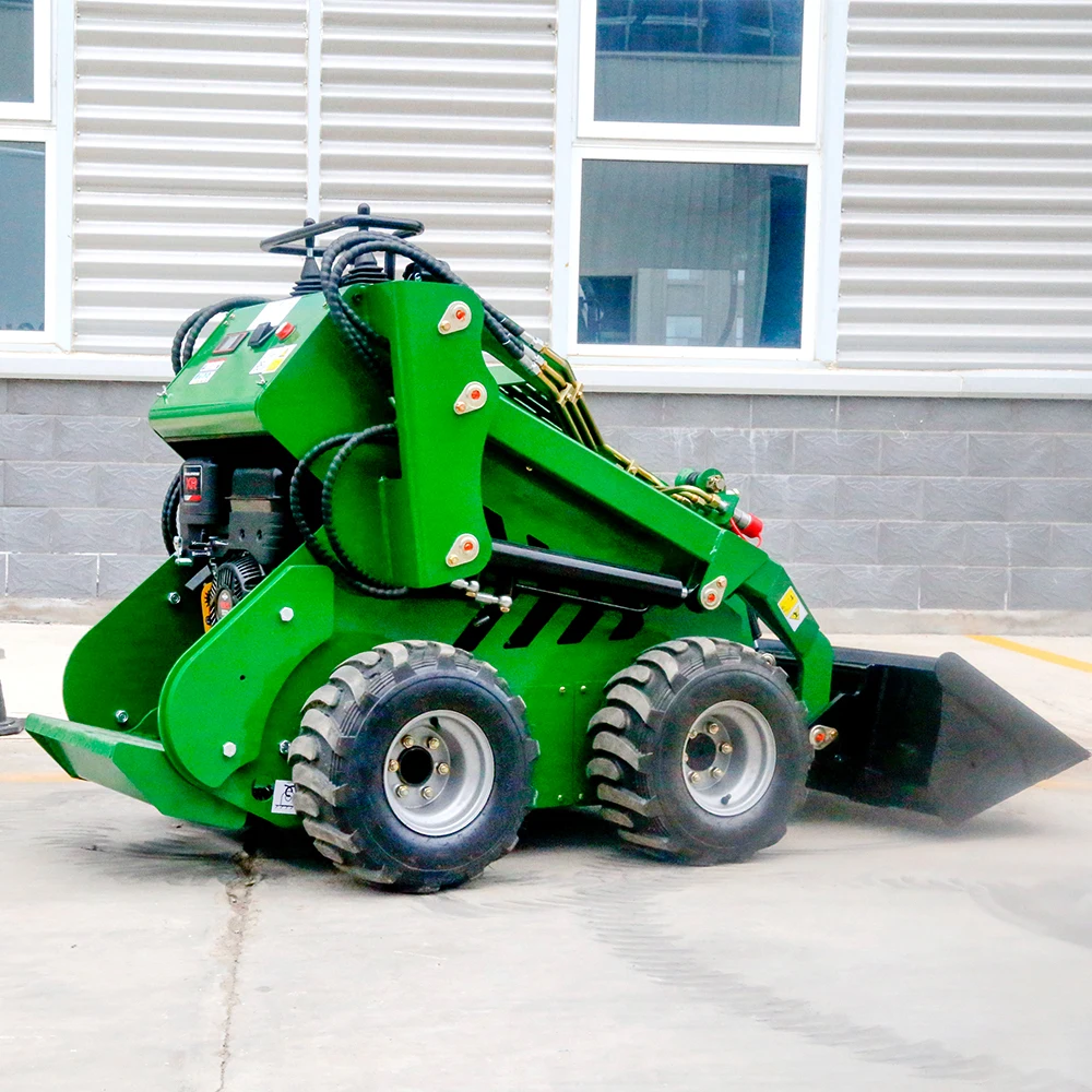 FREE SHIPPING Cheap EPA Mini Track Skid Steer Loader Diesel Small Garden New Skid Steer Loaders For Sale Wheel skidsteer Loader