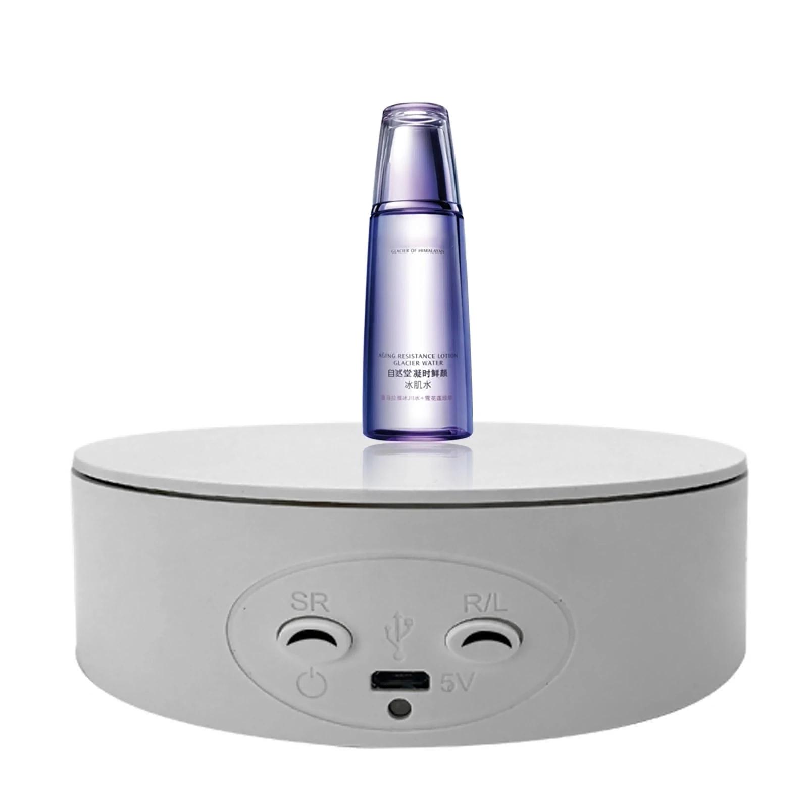 13cm 360 Degree Electric Rotating Photography Rotating Turntable Display Stand for Jewelry Product Display 3D Scan Pan