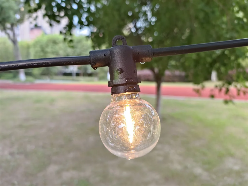 G40 Globe Patio Lights Waterproof IP65 Injection Connectable string lights