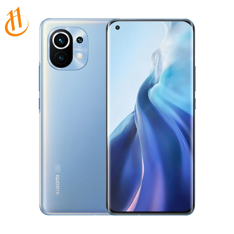 Глобальная версия смартфона Xiaomi Mi 11 8 ГБ ОЗУ 256 Гб ПЗУ 888 Восьмиядерный 55 Вт Быстрая зарядка 120 Гц AMOLED оригинальный Xiaomi
