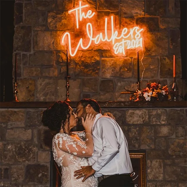 Outdoor custom led advertising Led logo wedding will you marry me welcome Happy birthday wall sign 12V neon sign