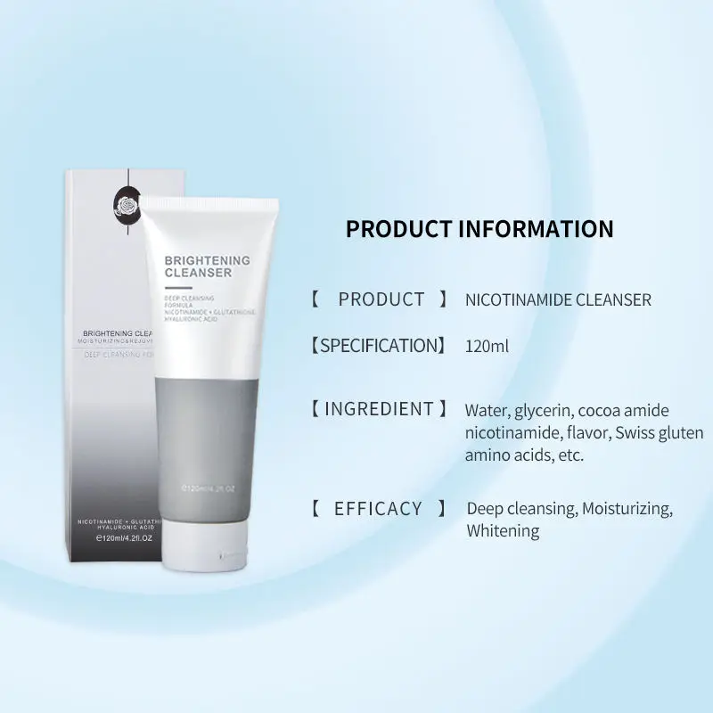 Частной марки Oem безмасляный Отбеливающее увлажняющее очищающее средство для лица против акне органические аминокислоты умывания всех типов