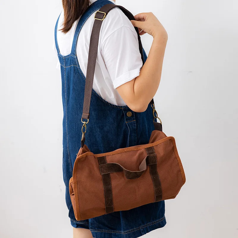 Bartending Professional Bartending Kit Skew Canvas Bag Bartending Tools Combination Kit Cocktail Shaker Set