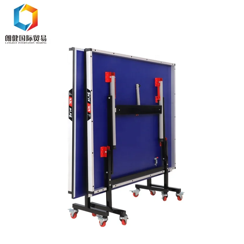 Professional Optional Thickness Blue Folding Table Legs Outdoor Pingpong Table
