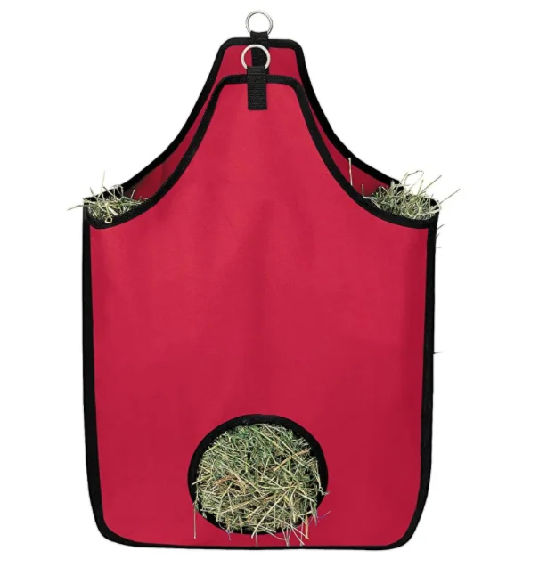 Hay Storage Bags nylon stall Sheep Slow Feeder Hay Horse Bag hanging stable for hay goats