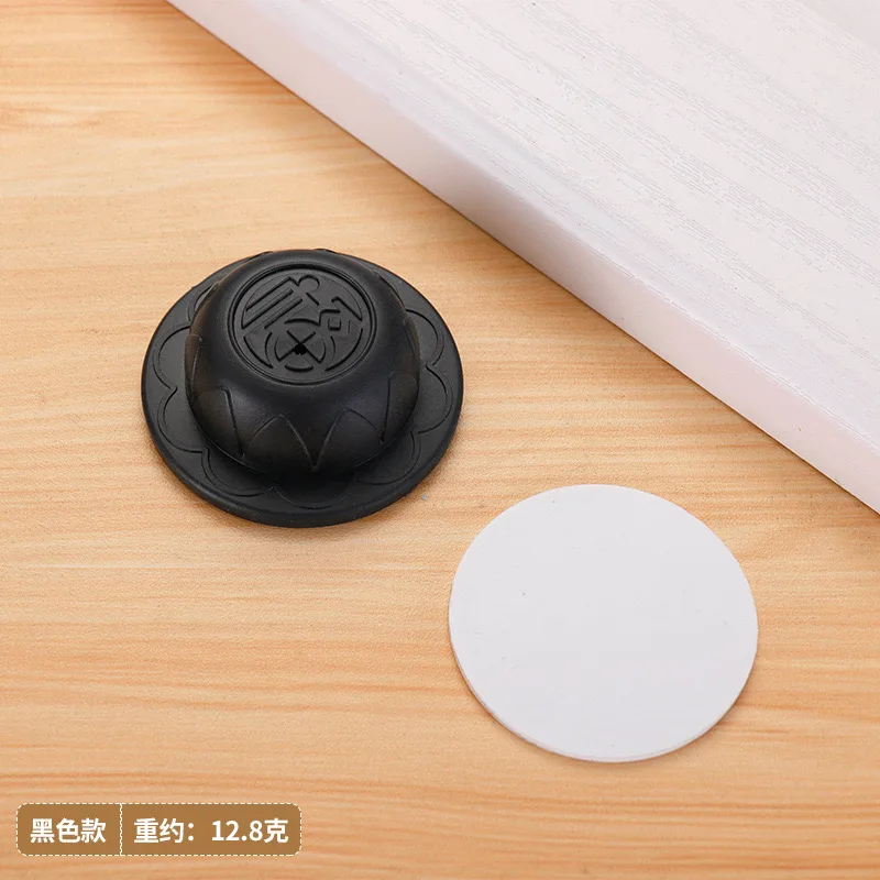 Chinese Fu word Sticker type Doorknob bumper adhesive wall collision silicone pads