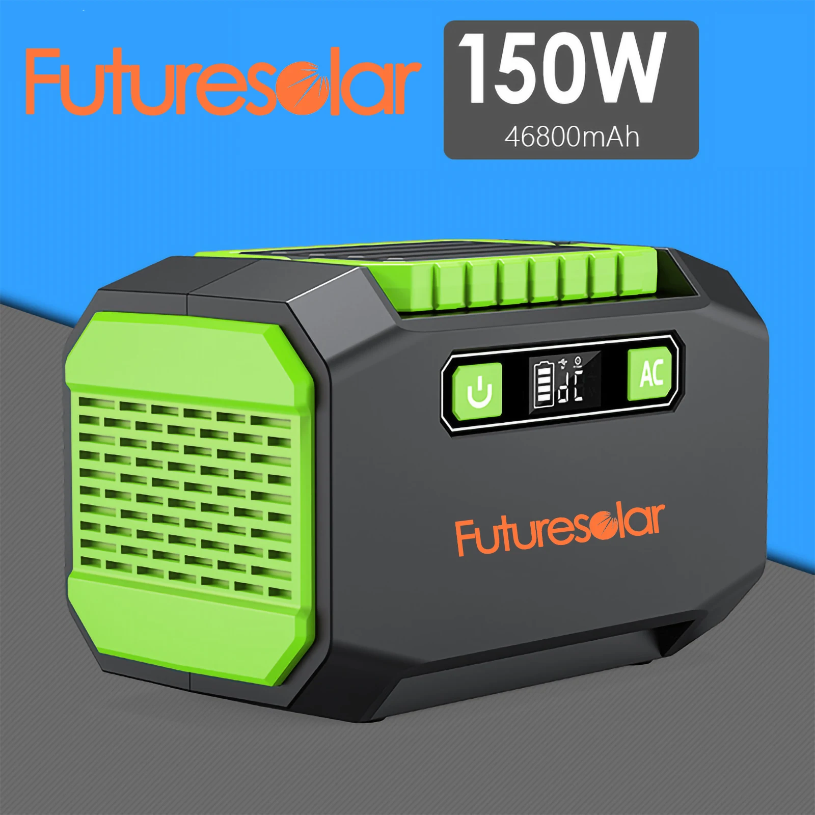 Portable Power Station 167Wh , 46800mAh Camping Generator Lithium Battery Power Supply with 150W Inverter Backup Pack