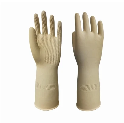 2024 New Latex household dishwashing gloves Clean non-slip thick rubber gloves for contact with food rubber gloves