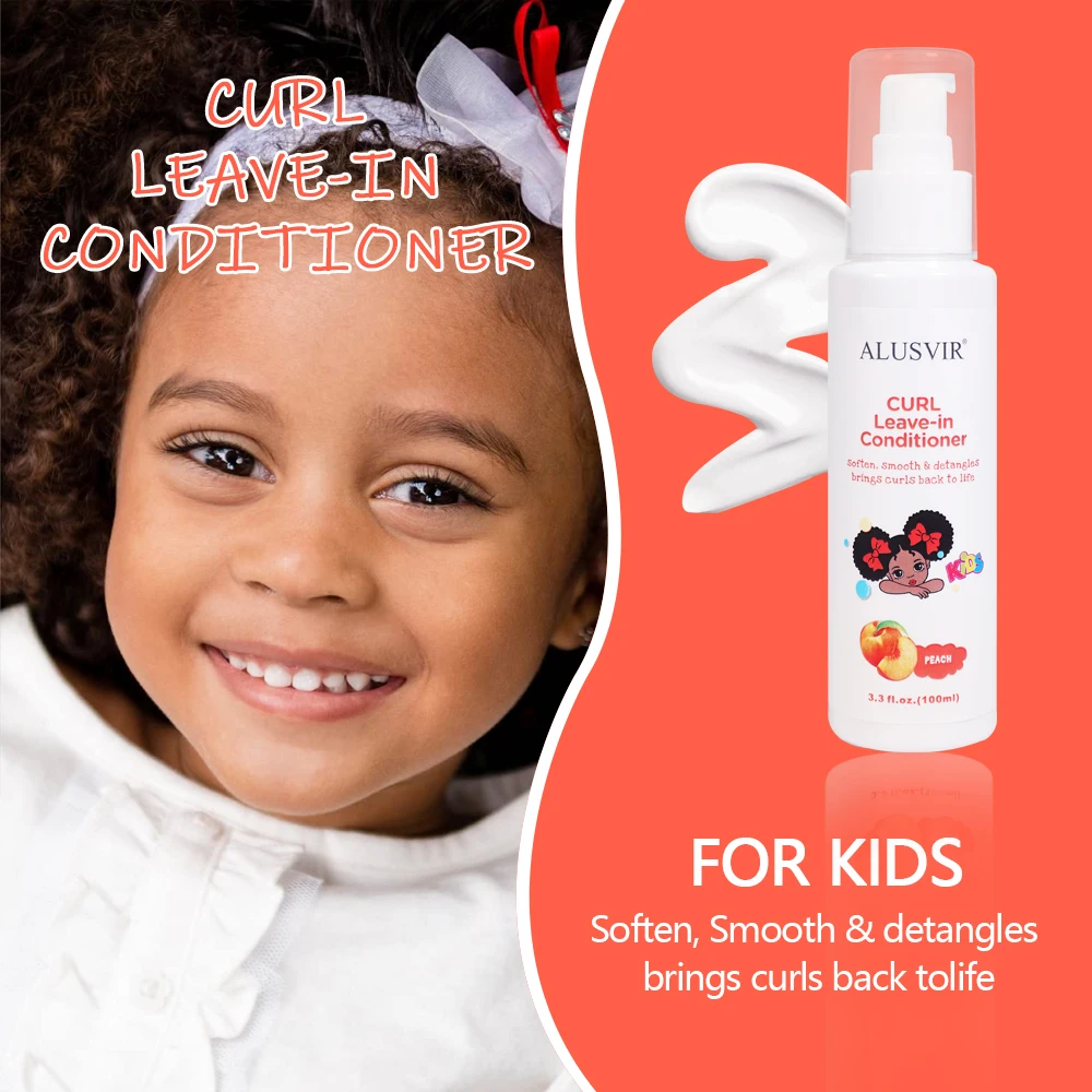 Kids Hair Care Kit Natural Fruit Perfumed Hair Oil Shampoo And Wash 2 In 1 Leave In Conditioner Edge Control Set Private Label