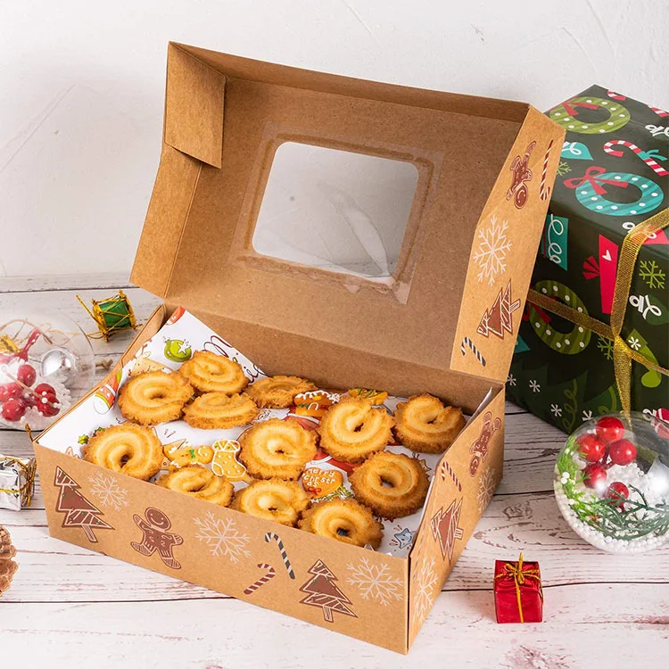 Custom design logo printed takeaway stick donut cardboard wholesale paper waffle packaging box for baking food for waffle