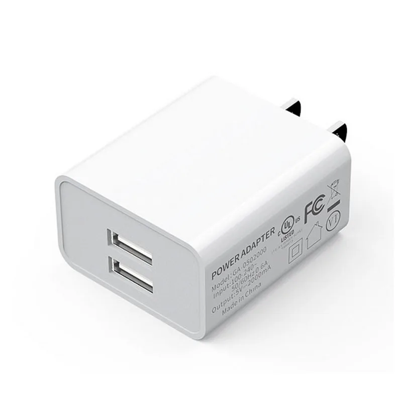 Wholesale 5V 2A 2 USB Dual Ports Travel Adapter Fast Charging USB Wall Charger