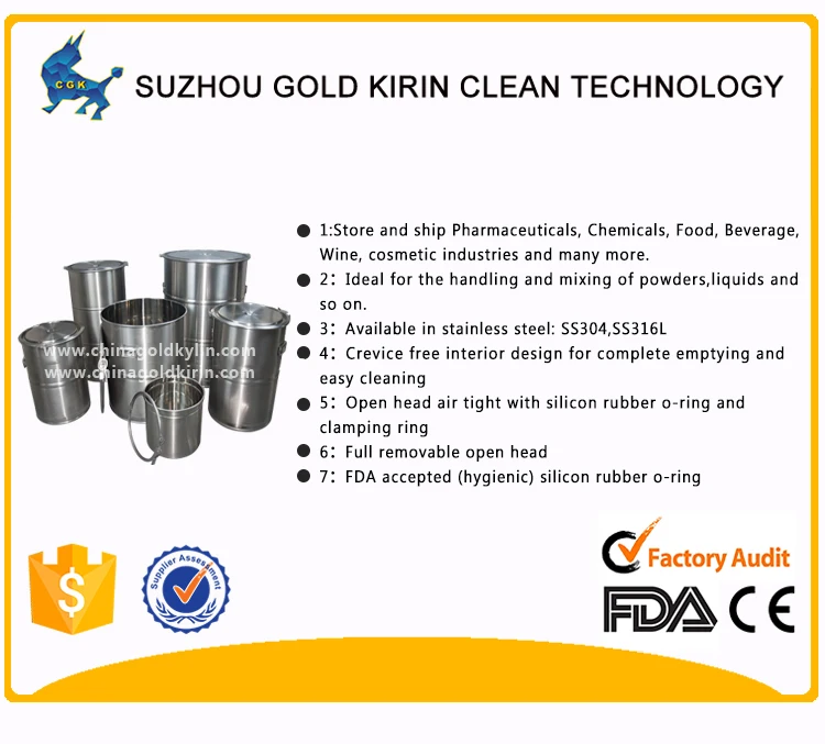 30 liters Manufacturers Selling Open Top Stainless Steel AISI304 Wine & Tea Fermenter for Winery Cider & Kombucha