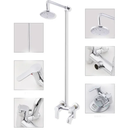 Simple shower shower set cold and hot shower set simple installation Hotel bathhouse hotel bathroom